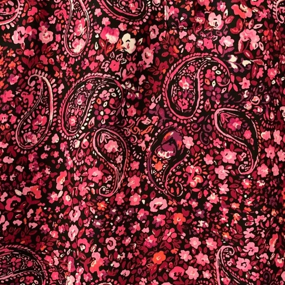 Cato Red Paisley Blouse - Picture 3 of 3